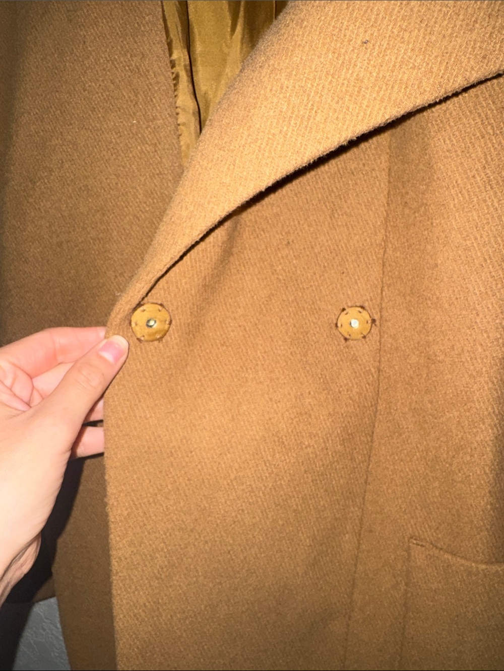 Express Women's Camel Wrap Coat - Picture 5 of 12